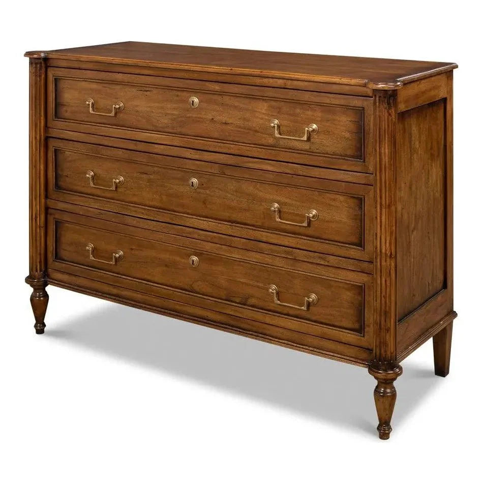 Sarreid Ciborium Chest Of 3 Drawers Fruitwood