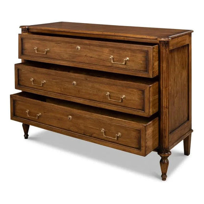 Sarreid Ciborium Chest Of 3 Drawers Fruitwood