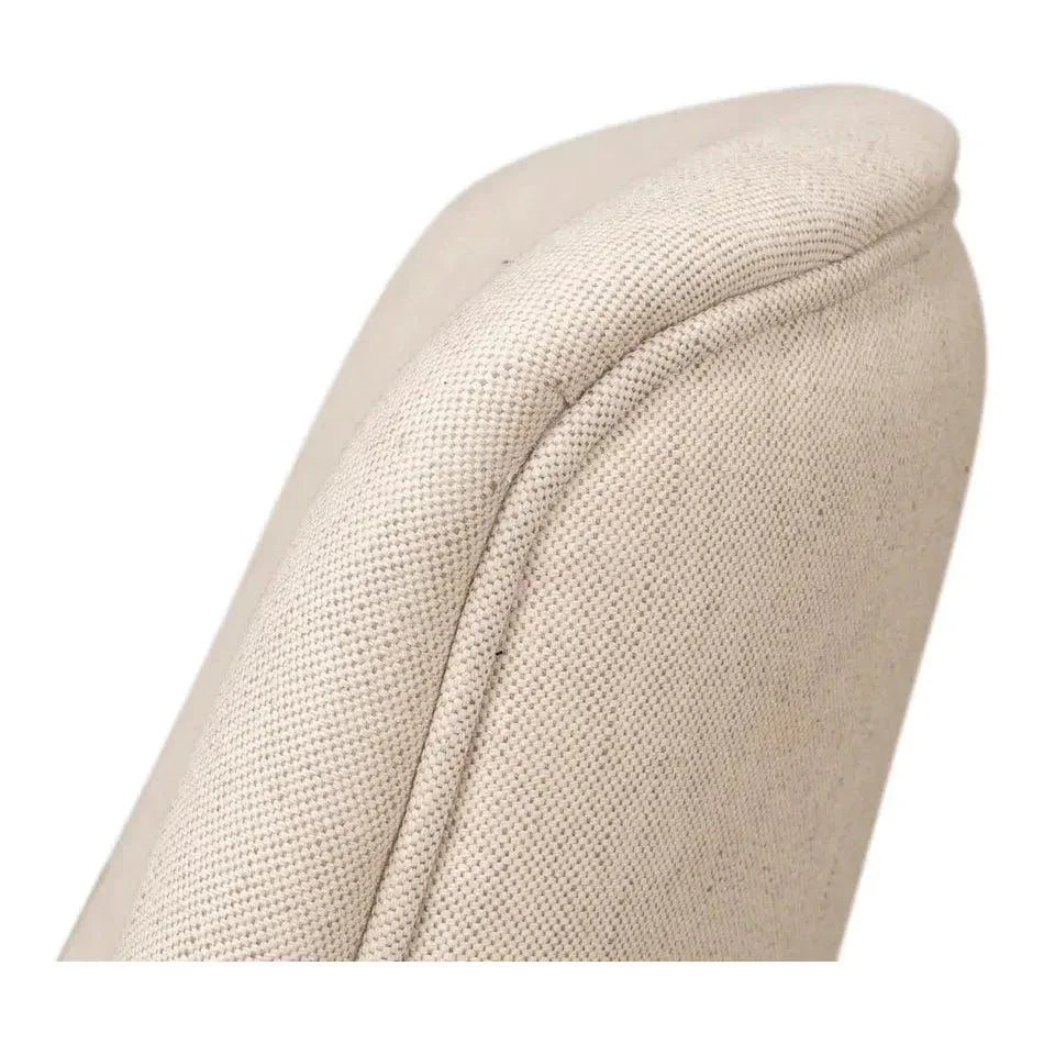 Claire Dining Chairs Set of 2 White Cotton - LOOMLAN - Sarreid - Dining Chairs