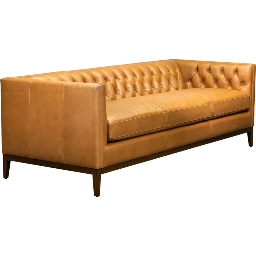 Clara Elegant Style Leather Sofa