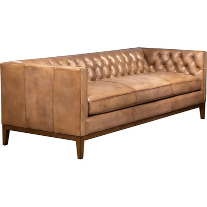 Clara Elegant Style Leather Sofa