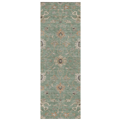 LOOMLAN Rugs Clara Green Washable Indoor-Outdoor Rug