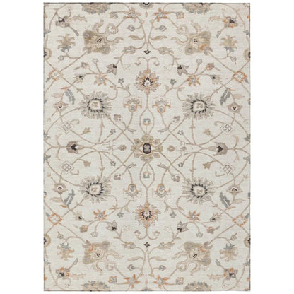 LOOMLAN Rugs Clara Ivory Washable Indoor-Outdoor Rug