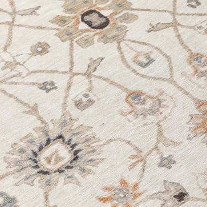 LOOMLAN Rugs Clara Ivory Washable Indoor-Outdoor Rug