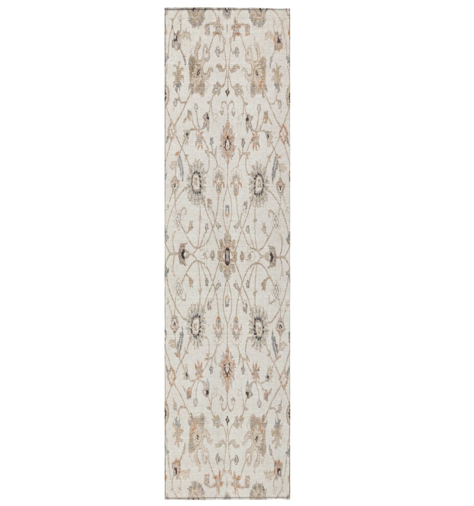 LOOMLAN Rugs Clara Ivory Washable Indoor-Outdoor Rug
