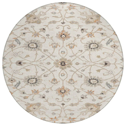 LOOMLAN Rugs Clara Ivory Washable Indoor-Outdoor Rug