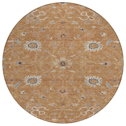 LOOMLAN Rugs Clara Orange Washable Indoor-Outdoor Rug