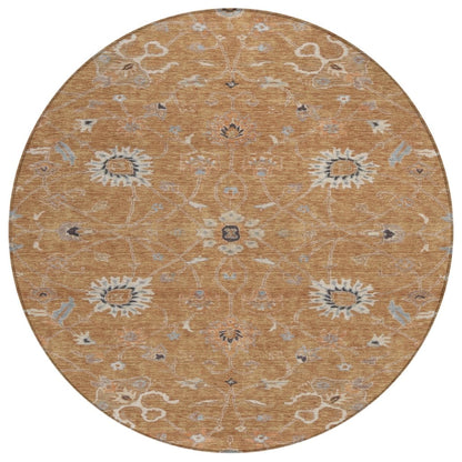 LOOMLAN Rugs Clara Orange Washable Indoor-Outdoor Rug