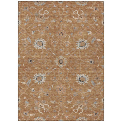 LOOMLAN Rugs Clara Orange Washable Indoor-Outdoor Rug