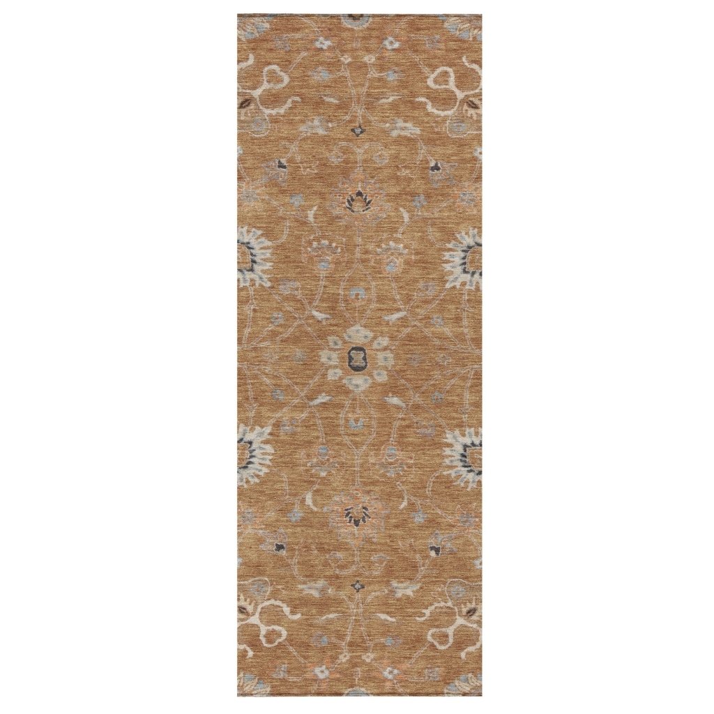 LOOMLAN Rugs Clara Orange Washable Indoor-Outdoor Rug