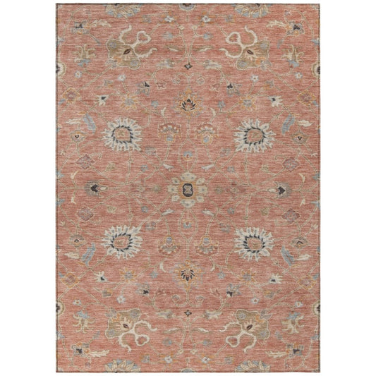 LOOMLAN Rugs Clara Pink Washable Indoor-Outdoor Rug