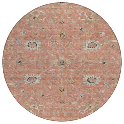LOOMLAN Rugs Clara Pink Washable Indoor-Outdoor Rug