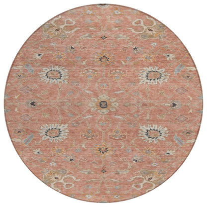 LOOMLAN Rugs Clara Pink Washable Indoor-Outdoor Rug