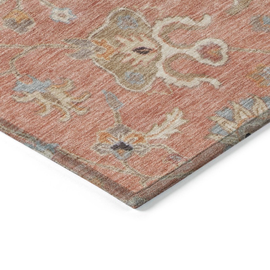 LOOMLAN Rugs Clara Pink Washable Indoor-Outdoor Rug