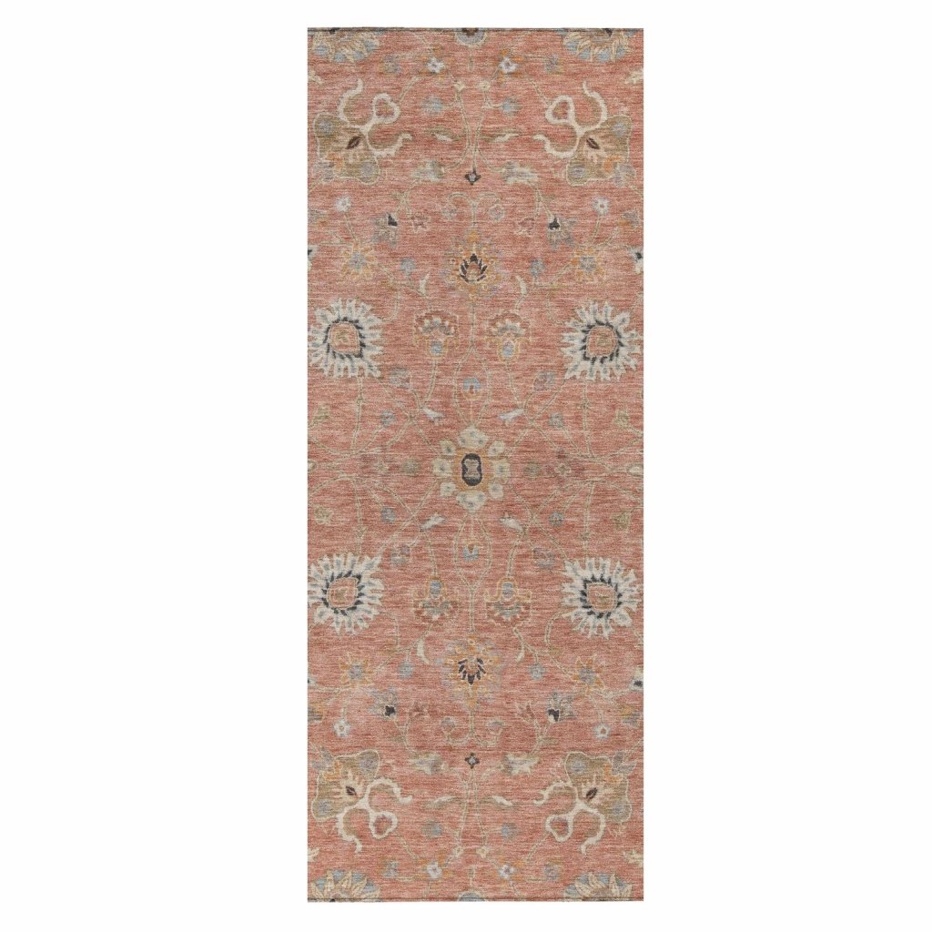 LOOMLAN Rugs Clara Pink Washable Indoor-Outdoor Rug