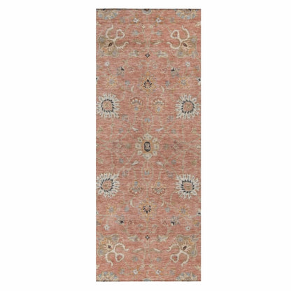 LOOMLAN Rugs Clara Pink Washable Indoor-Outdoor Rug