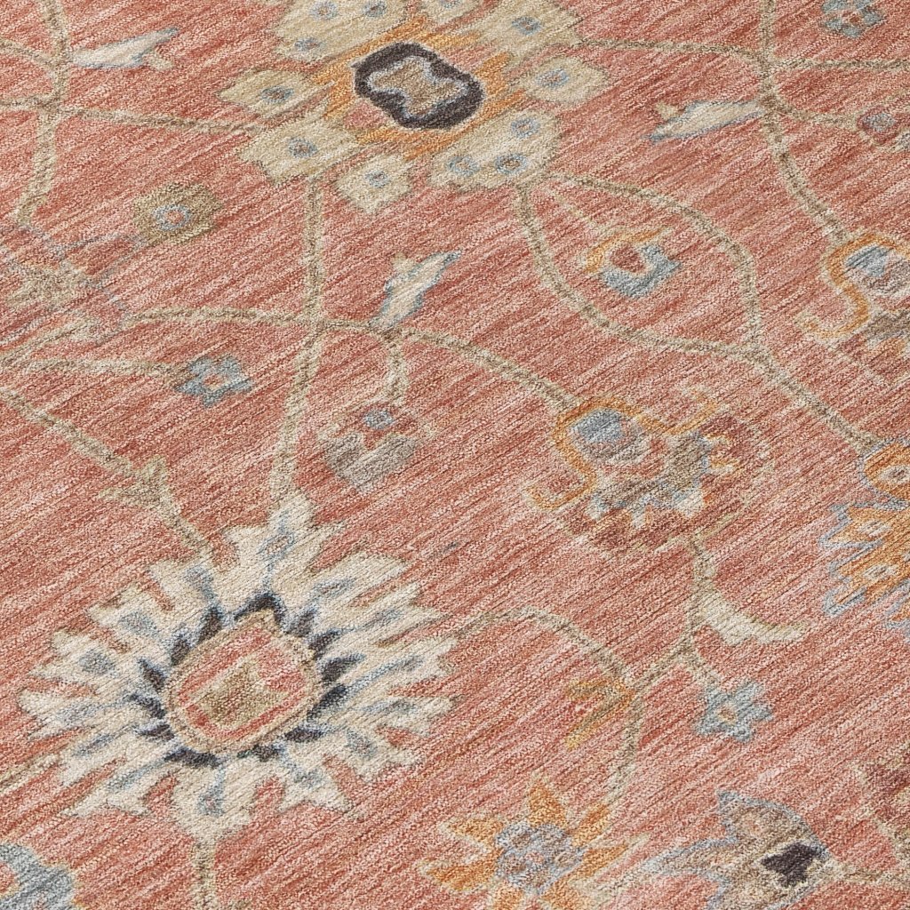 LOOMLAN Rugs Clara Pink Washable Indoor-Outdoor Rug