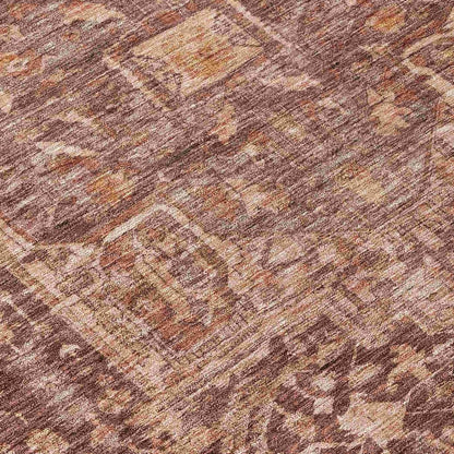 LOOMLAN Rugs Clarina Red Washable Indoor-Outdoor Rug