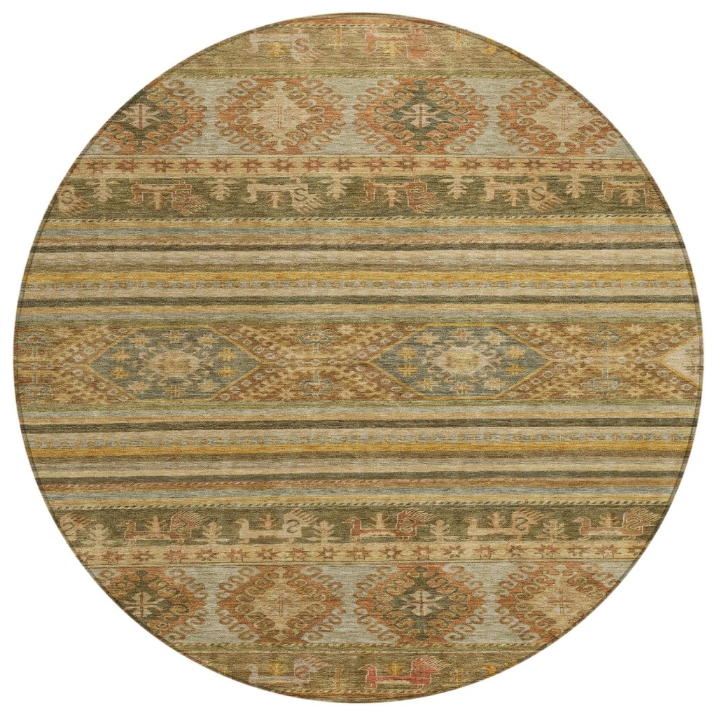 LOOMLAN Rugs Claritha Beige Washable Indoor-Outdoor Rug