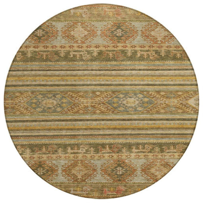 LOOMLAN Rugs Claritha Beige Washable Indoor-Outdoor Rug