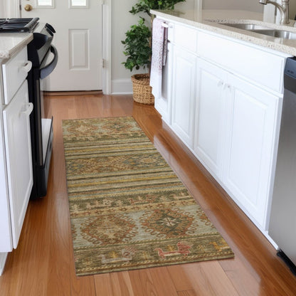 LOOMLAN Rugs Claritha Beige Washable Indoor-Outdoor Rug