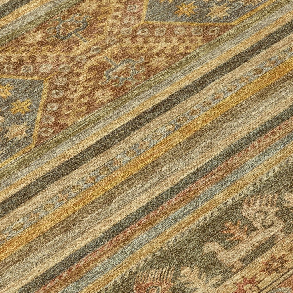 LOOMLAN Rugs Claritha Beige Washable Indoor-Outdoor Rug