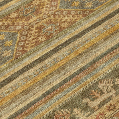 LOOMLAN Rugs Claritha Beige Washable Indoor-Outdoor Rug