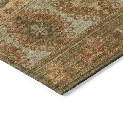 LOOMLAN Rugs Claritha Beige Washable Indoor-Outdoor Rug