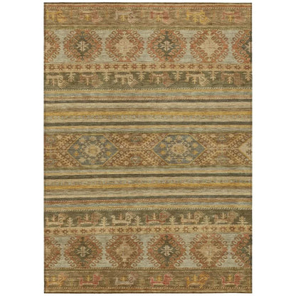 LOOMLAN Rugs Claritha Beige Washable Indoor-Outdoor Rug