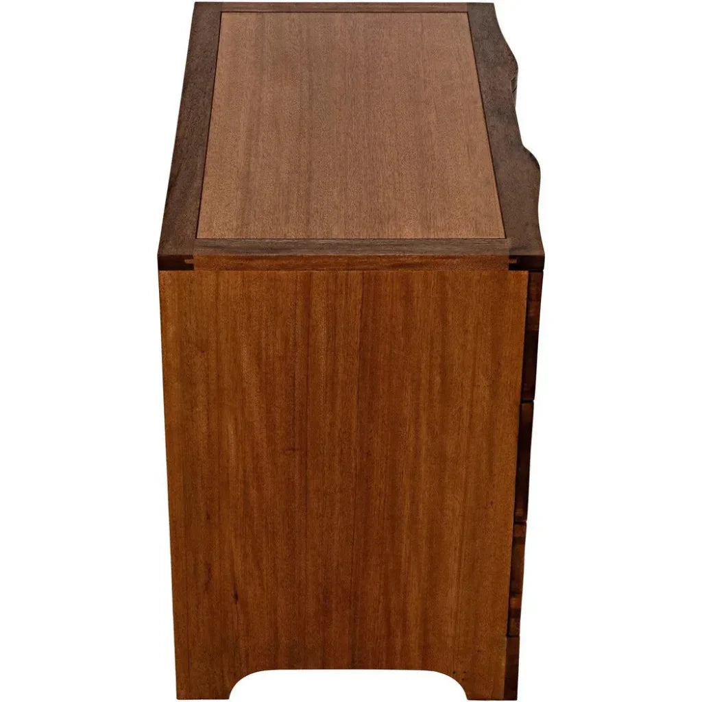 Noir Claudie Three-Drawers Wood Chest