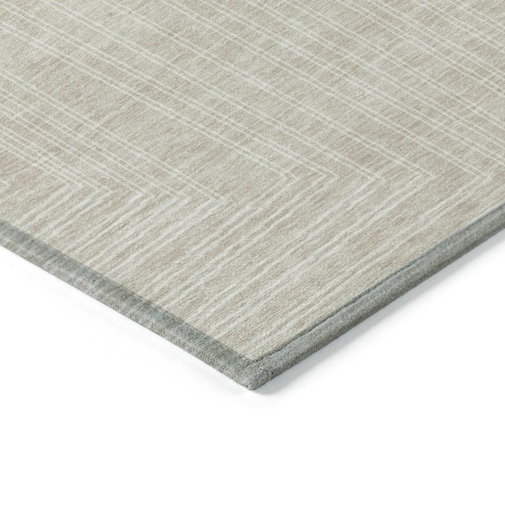 LOOMLAN Rugs Clayra Beige Washable Indoor-Outdoor Rug