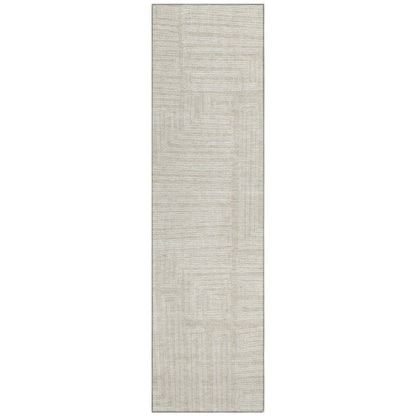 LOOMLAN Rugs Clayra Beige Washable Indoor-Outdoor Rug