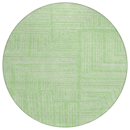 LOOMLAN Rugs Clayra Mint Washable Indoor-Outdoor Rug