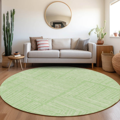 LOOMLAN Rugs Clayra Mint Washable Indoor-Outdoor Rug