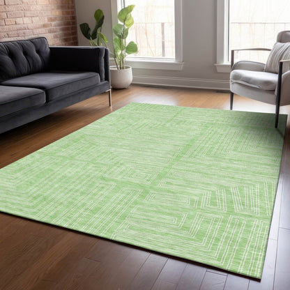 LOOMLAN Rugs Clayra Mint Washable Indoor-Outdoor Rug
