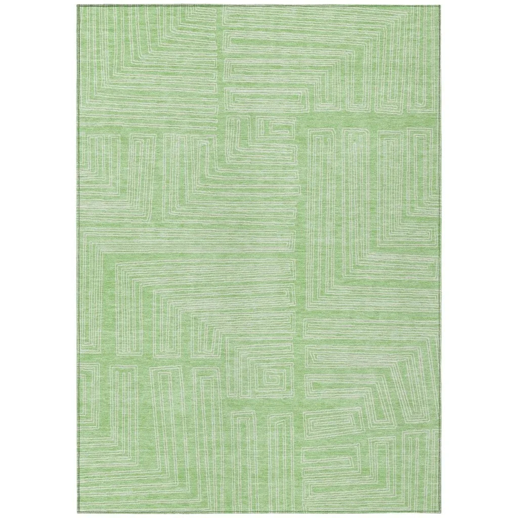 LOOMLAN Rugs Clayra Mint Washable Indoor-Outdoor Rug