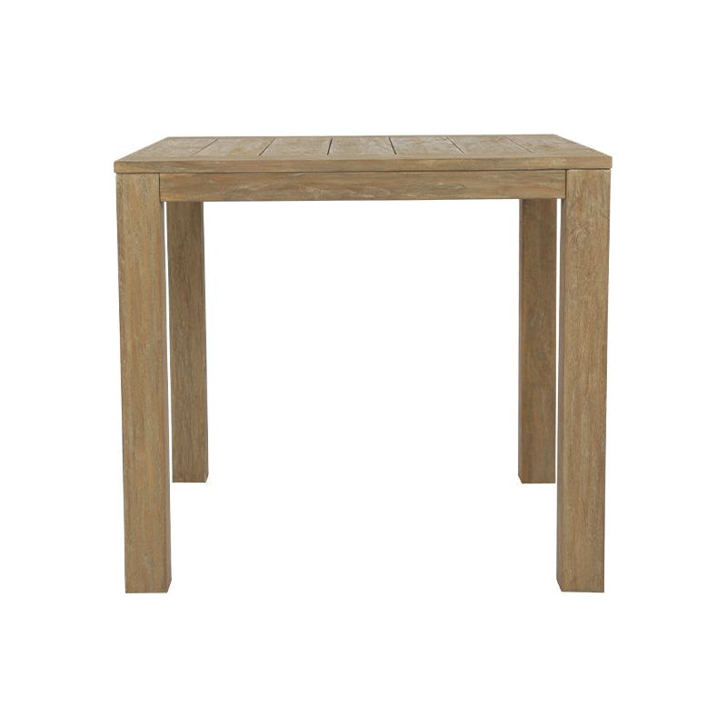 Coastal Durable Teak Wood Outdoor End Table - LOOMLAN - Sunset West - Outdoor Side Tables
