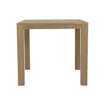 Coastal Durable Teak Wood Outdoor End Table - LOOMLAN - Sunset West - Outdoor Side Tables