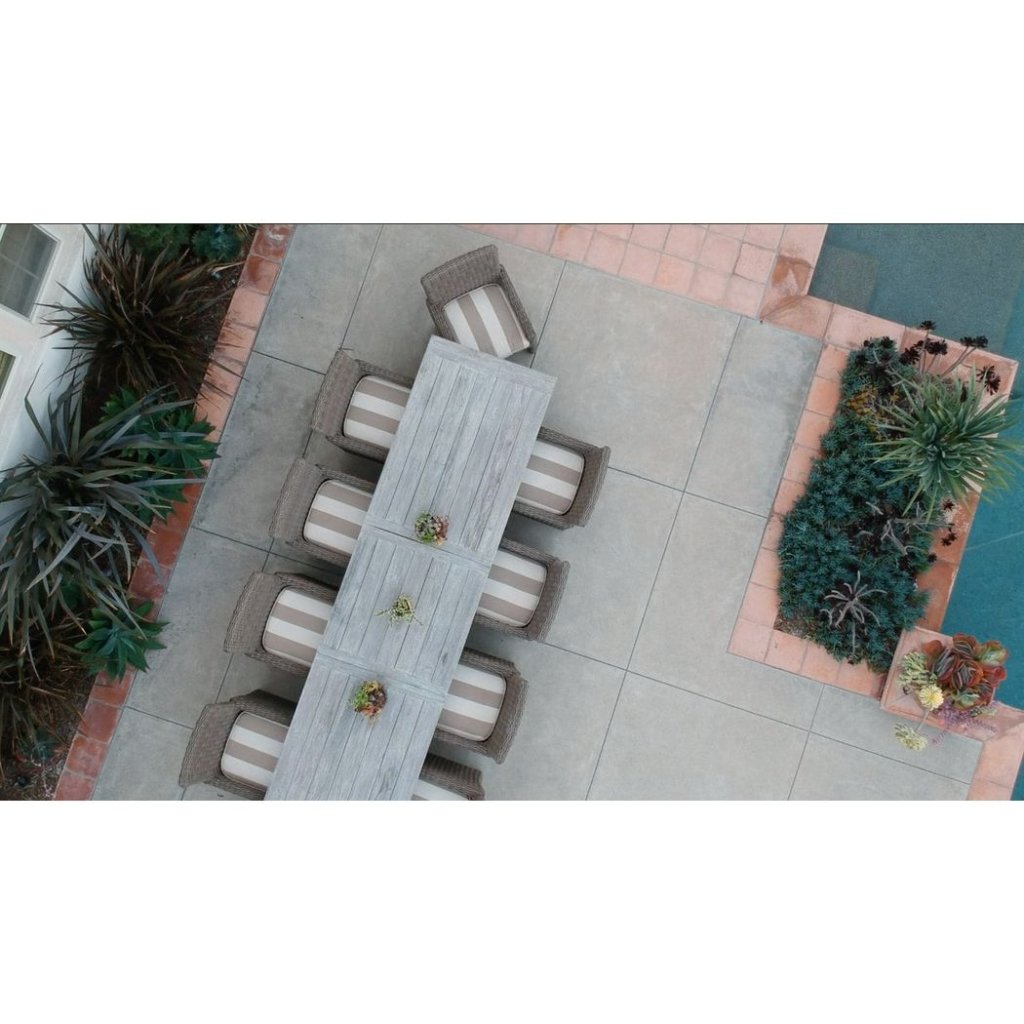 Coastal Leaf Extension Outdoor Dining Table - LOOMLAN - Sunset West - Outdoor Dining Tables