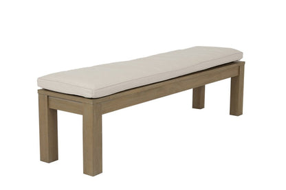 Coastal Teak Sunbrella Outdoor Dining Bench - LOOMLAN - Sunset West - Outdoor Benches