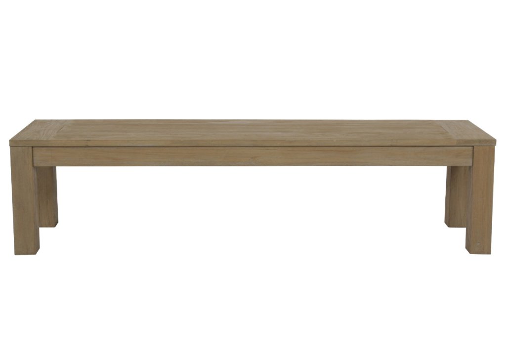 Coastal Teak Sunbrella Outdoor Dining Bench - LOOMLAN - Sunset West - Outdoor Benches