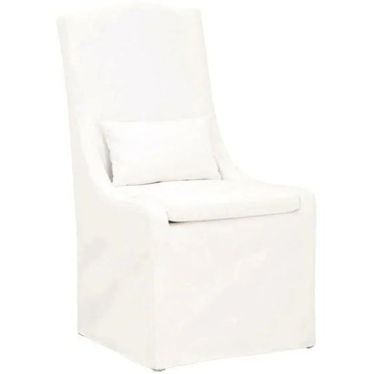 Essentials For Living Colette Slipcover LiveSmart White Dining Chair 2PC