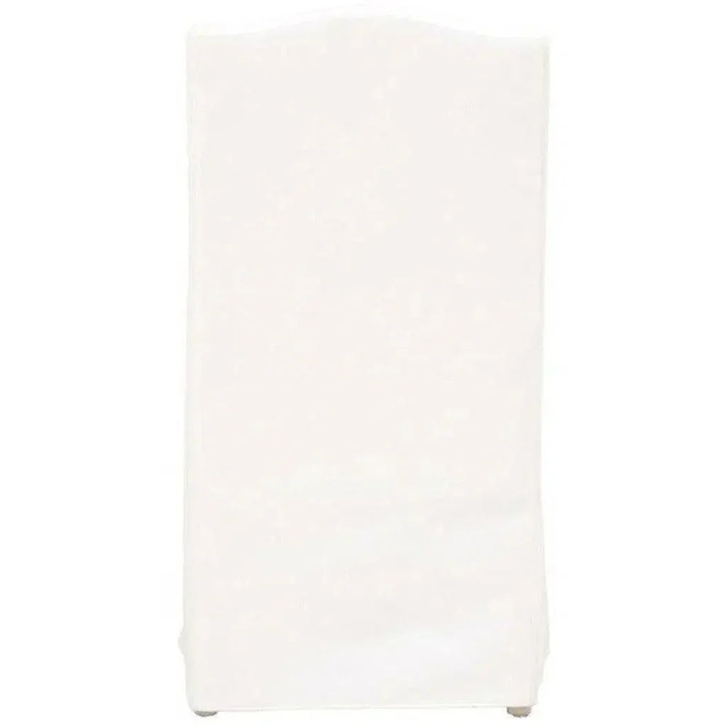 Colette Slipcover Dining Chair 2PC LiveSmart White - LOOMLAN - Essentials For Living - Dining Chairs