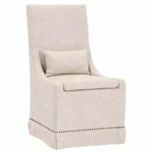 Essentials For Living Colleen Bisque French Linen Dining Chair Set of 2