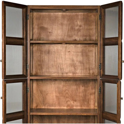 Noir Collins Glass Door Display Hutch