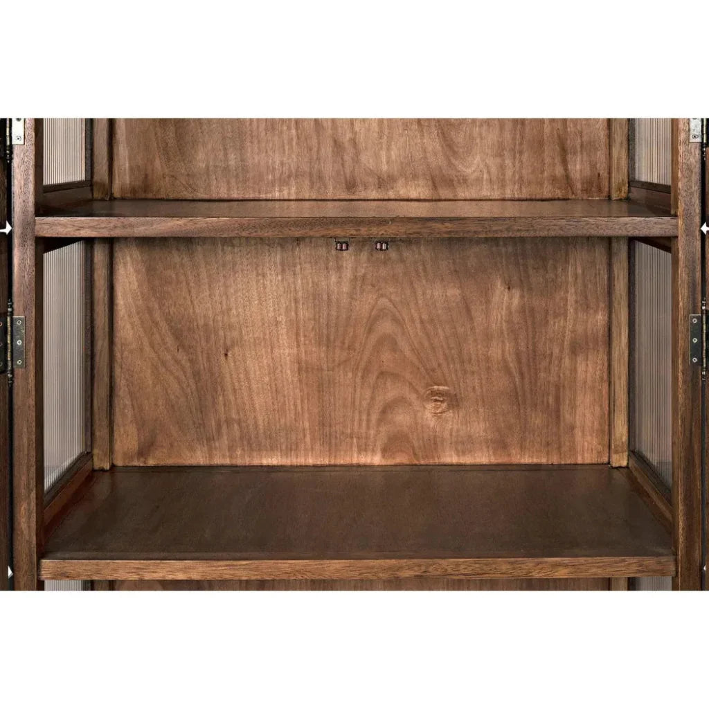 Noir Collins Glass Door Display Hutch
