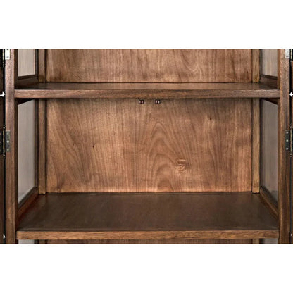 Noir Collins Glass Door Display Hutch