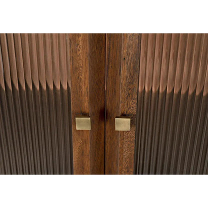 Noir Collins Glass Door Display Hutch