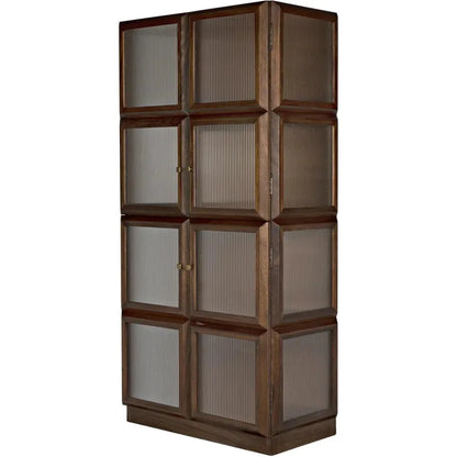 Noir Collins Glass Door Display Hutch