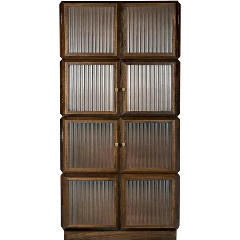 Noir Collins Glass Door Display Hutch